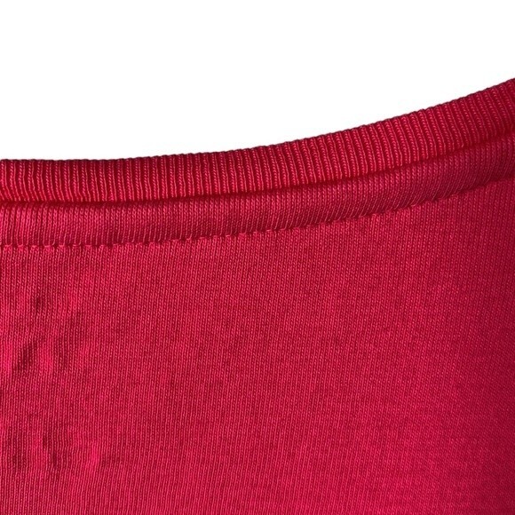 Talbots Tee 100% Pima Cotton Hot Pink Top Crew Neck Short Sleeve Barbiecore Soft - Picture 6 of 11